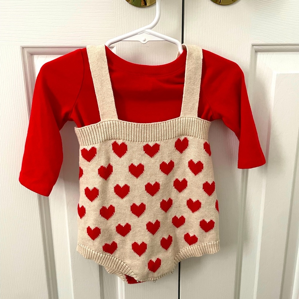 Baby Girl Heart Outfit